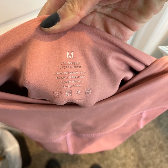 Dusty Rose Curves N Combat Boots Leggings - Picture 2 of 5